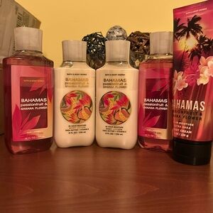 Bath and Body Works Bahamas Passionfruit and Banana Flower 5 piece set!